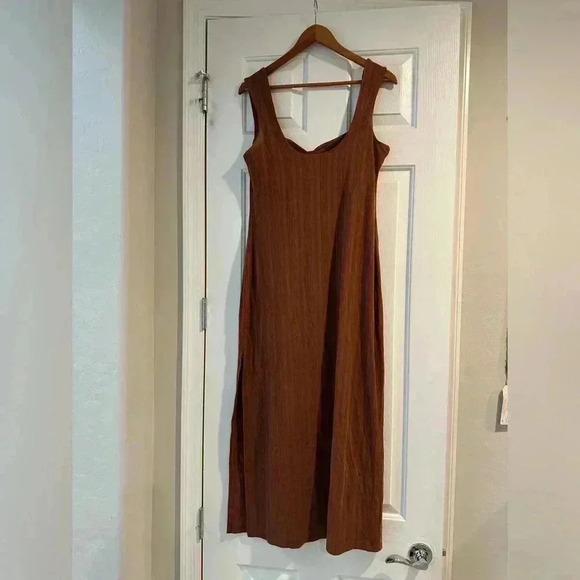 L*Space- Celine Dress Brown Size XL - Picture 2 of 4